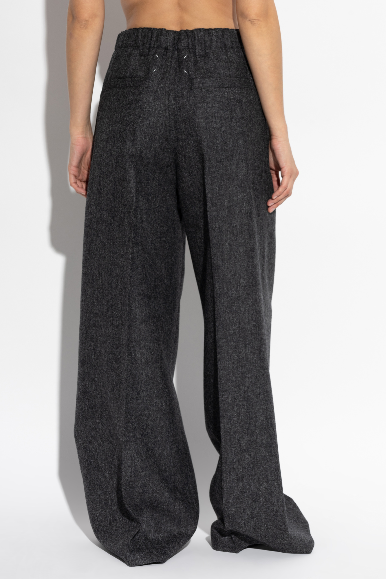 Maison Margiela Wool trousers with pleats | Women's | Vitkac